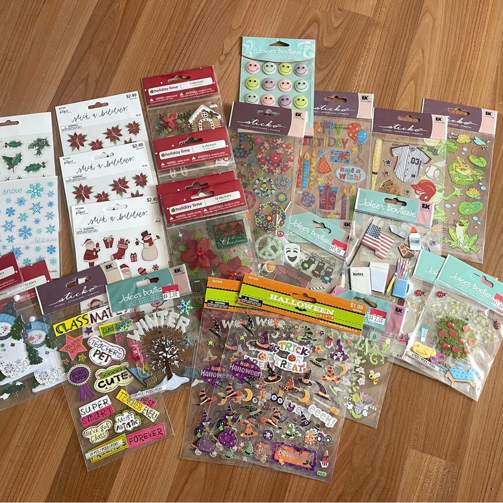 Assorted Craft Scrapbooking sticker collection